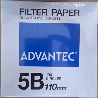 Giấy lọc định lượng Advantec Số 5B - Lọc hạt trung bình (5-10µm), Hàm lượng tro 0.01%